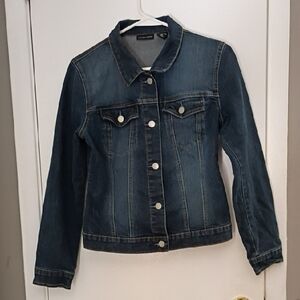 New York & Company Dark Blue Jean Jacket